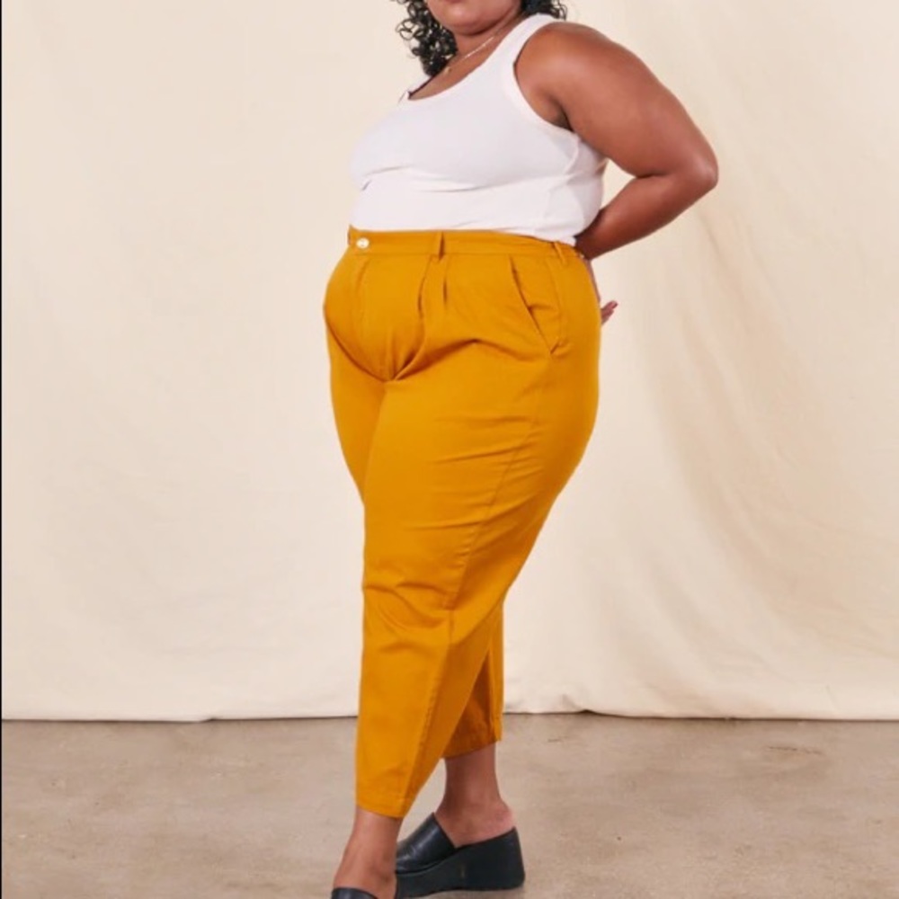 BIG BID PRESS SPICY MUSTARD XL TROUSERS
